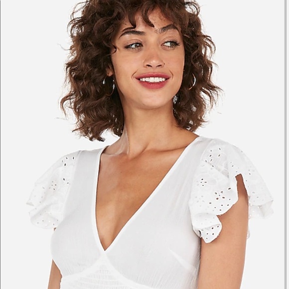 EXPRESS Flutter Sleeve Top - Picture 3 of 11